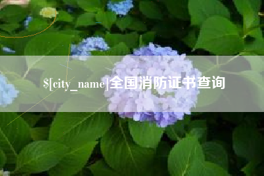 淇县全国消防证书查询