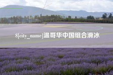 淇县温哥华中国组合滑冰