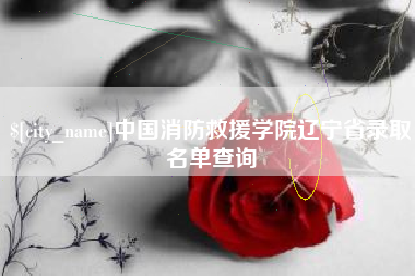 淇县中国消防救援学院辽宁省录取名单查询
