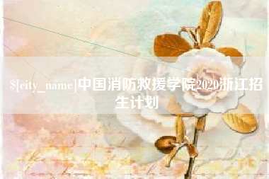 淇县中国消防救援学院2020浙江招生计划