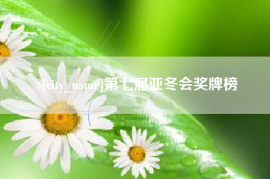 淇县第七届亚冬会奖牌榜