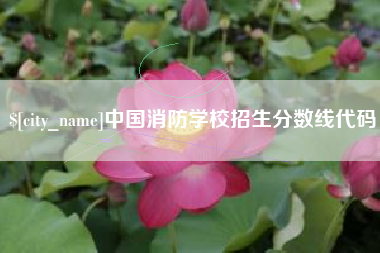 淇县中国消防学校招生分数线代码