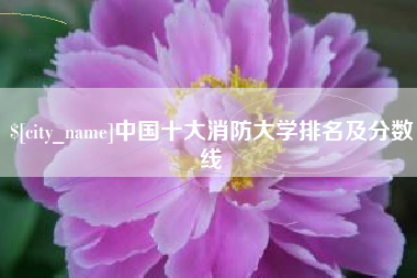 淇县中国十大消防大学排名及分数线