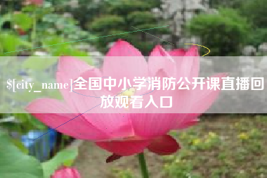 淇县全国中小学消防公开课直播回放观看入口