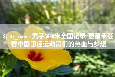 淇县男子5000米全国记录-更是承载着中国田径运动员们的热血与梦想
