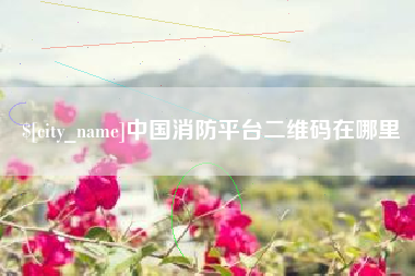 淇县中国消防平台二维码在哪里