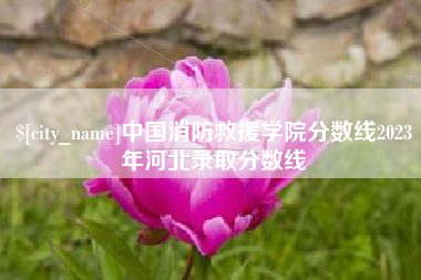 淇县中国消防救援学院分数线2023年河北录取分数线