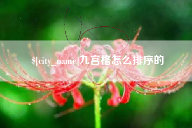 淇县九宫格怎么排序的