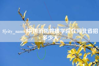 淇县中国消防救援学院在河北省招多少人