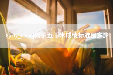淇县男子五千米成绩标准是多少