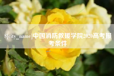 淇县中国消防救援学院2020高考报考条件