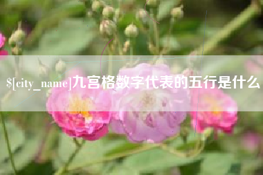 淇县九宫格数字代表的五行是什么