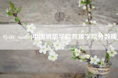 淇县中国消防学院救援学院分数线